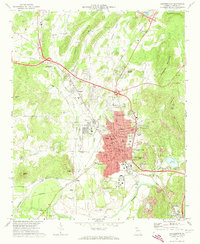 Cartersville 1972 topographic map thumbnail