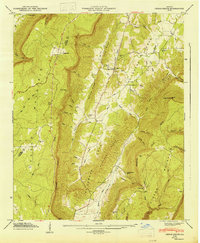 Cedar Grove 1947 topographic map thumbnail