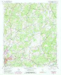 Cedartown East 1967 topographic map thumbnail
