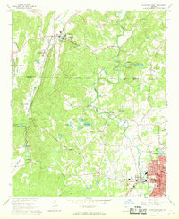 Cedartown West 1967 topographic map thumbnail