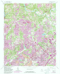 Chamblee 1954 topographic map thumbnail