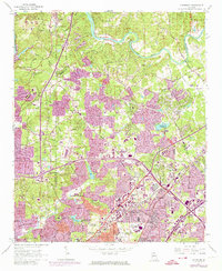 Chamblee 1954 topographic map thumbnail