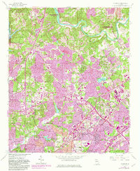 Chamblee 1954 topographic map thumbnail