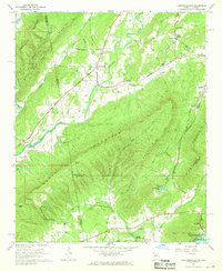 Chattoogaville 1967 topographic map thumbnail