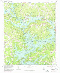 Chestatee 1964 topographic map thumbnail