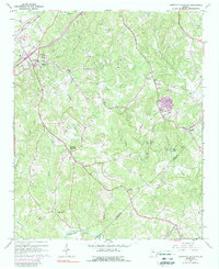 Chestnut Mountain 1964 topographic map thumbnail