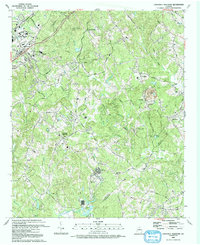 Chestnut Mountain 1992 topographic map thumbnail