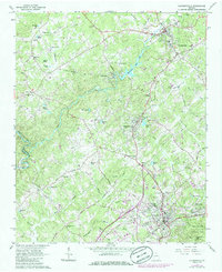 Clarkesville 1964 topographic map thumbnail