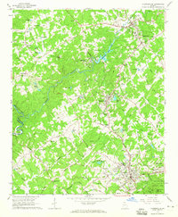 Clarkesville 1964 topographic map thumbnail