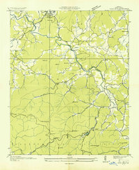 Coosa Bald 1935 topographic map thumbnail