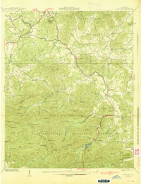 Coosa Bald 1938 topographic map thumbnail