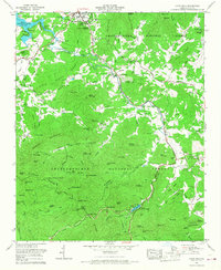Coosa Bald 1965 topographic map thumbnail
