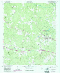 Crawfordville 1966 topographic map thumbnail