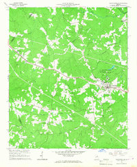 Crawfordville 1966 topographic map thumbnail