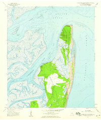 Cumberland Island North 1958 topographic map thumbnail