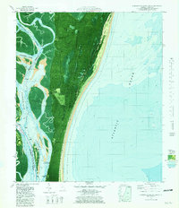 Cumberland Island South 1979 topographic map thumbnail