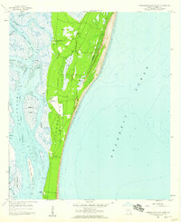Cumberland Island South 1958 topographic map thumbnail
