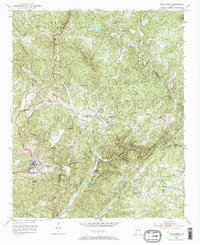 Dahlonega 1951 topographic map thumbnail