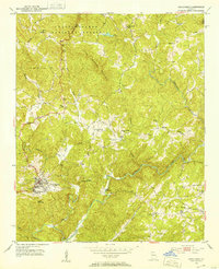 Dahlonega 1951 topographic map thumbnail