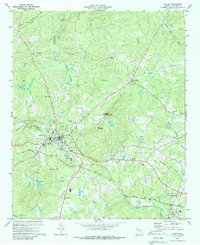 Dallas 1973 topographic map thumbnail