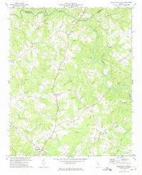 Danielsville North 1972 topographic map thumbnail