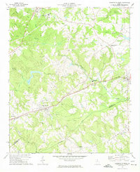 Danielsville South 1972 topographic map thumbnail