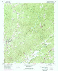 Dawsonville 1964 topographic map thumbnail