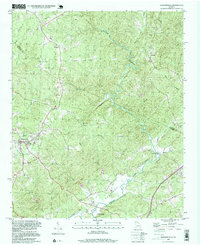 Dawsonville 1997 topographic map thumbnail