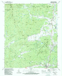 Dillard 1988 topographic map thumbnail