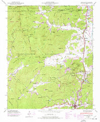 Dillard 1946 topographic map thumbnail