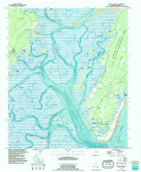 Doboy Sound 1993 topographic map thumbnail