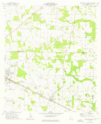 Donalsonville East 1974 topographic map thumbnail