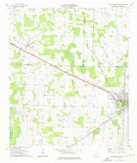 Donalsonville West 1974 topographic map thumbnail