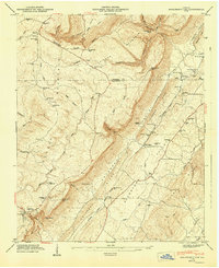 Dougherty Gap 1947 topographic map thumbnail