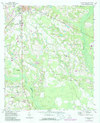 Douglas South 1971 topographic map thumbnail