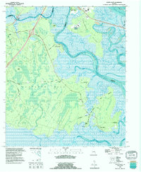Dover Bluff 1993 topographic map thumbnail