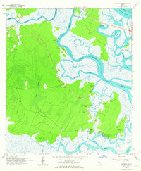 Dover Bluff 1961 topographic map thumbnail