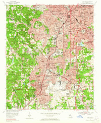 East Point 1954 topographic map thumbnail