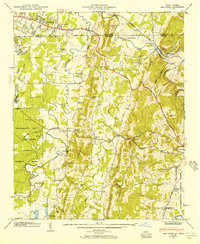 East Ridge 1943 topographic map thumbnail