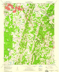 East Ridge 1958 topographic map thumbnail