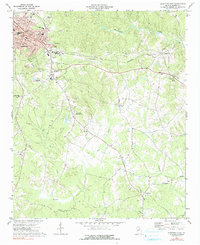 Elberton East 1973 topographic map thumbnail