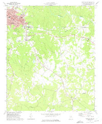 Elberton East 1973 topographic map thumbnail
