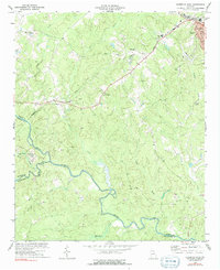 Elberton West 1973 topographic map thumbnail