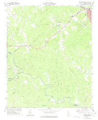 Elberton West 1973 topographic map thumbnail