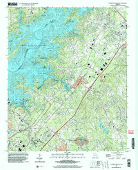 Flowery Branch 1999 topographic map thumbnail