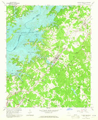 Flowery Branch 1964 topographic map thumbnail