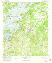 Flowery Branch 1964 topographic map thumbnail
