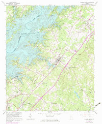 Flowery Branch 1964 topographic map thumbnail