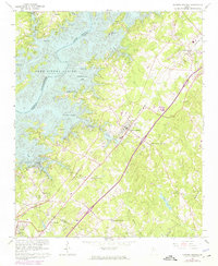 Flowery Branch 1964 topographic map thumbnail