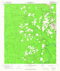Folkston 1966 topographic map thumbnail